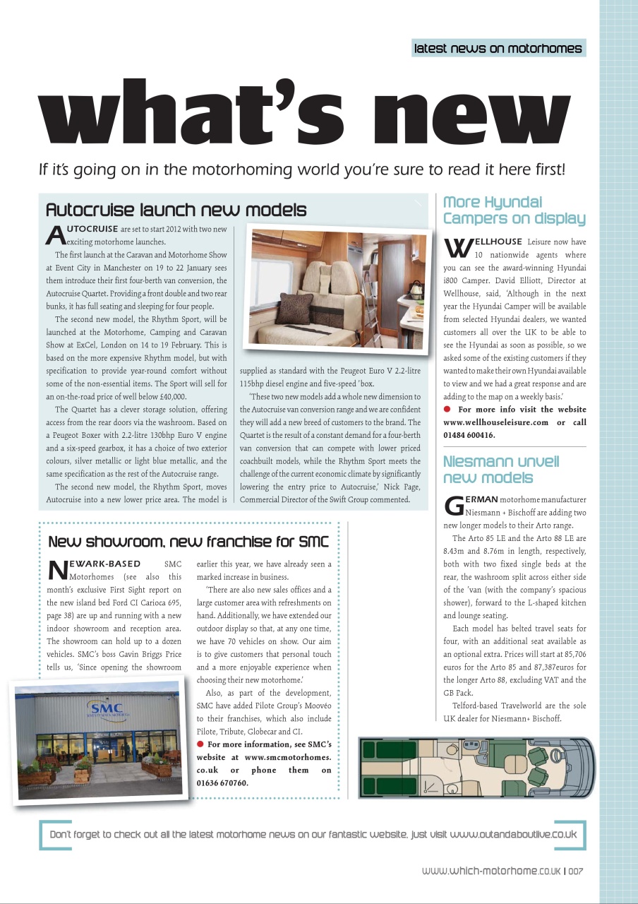 What Motorhome magazine Preview Pages