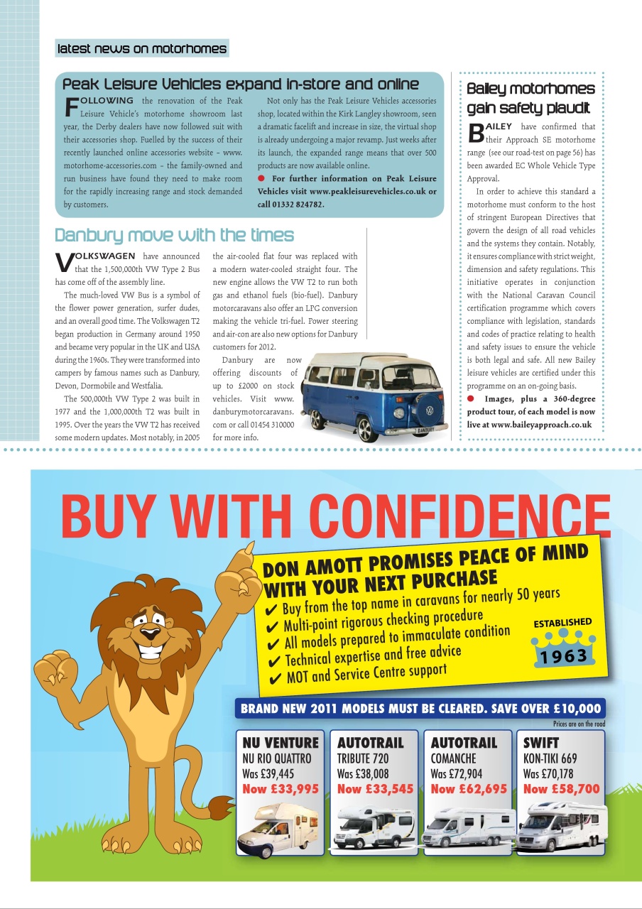What Motorhome magazine Preview Pages