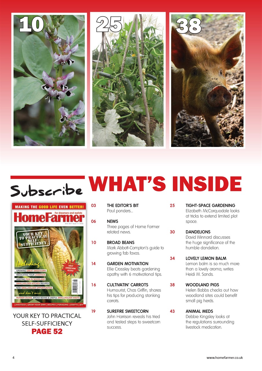 Home Farmer Magazine Preview Pages