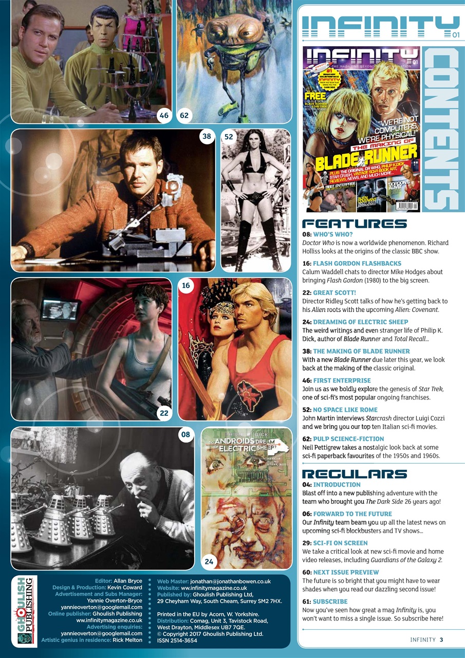 Infinity Magazine Preview Pages