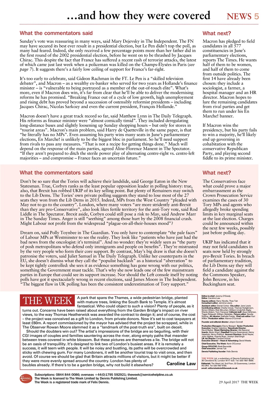 The Week Preview Pages