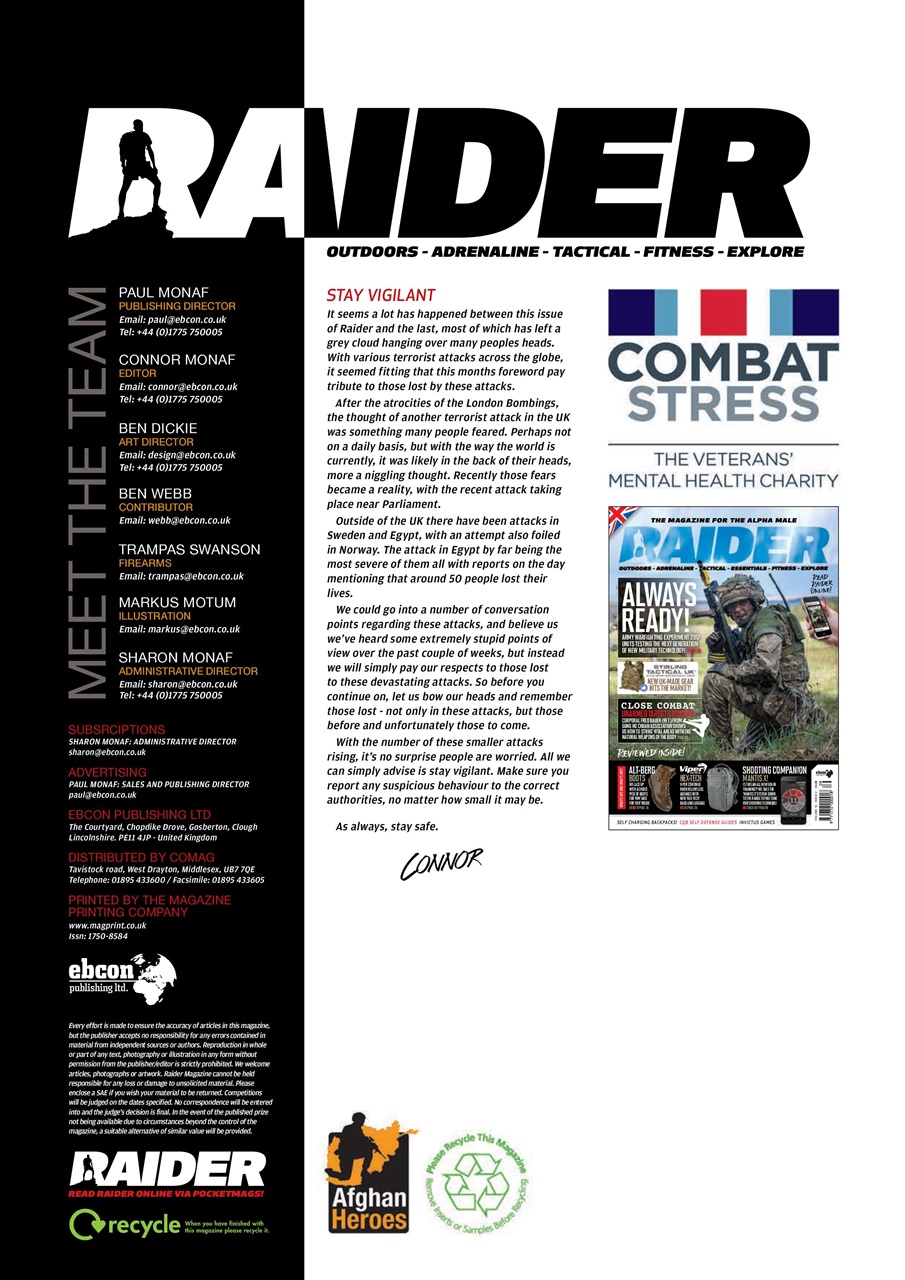 Raider Preview Pages