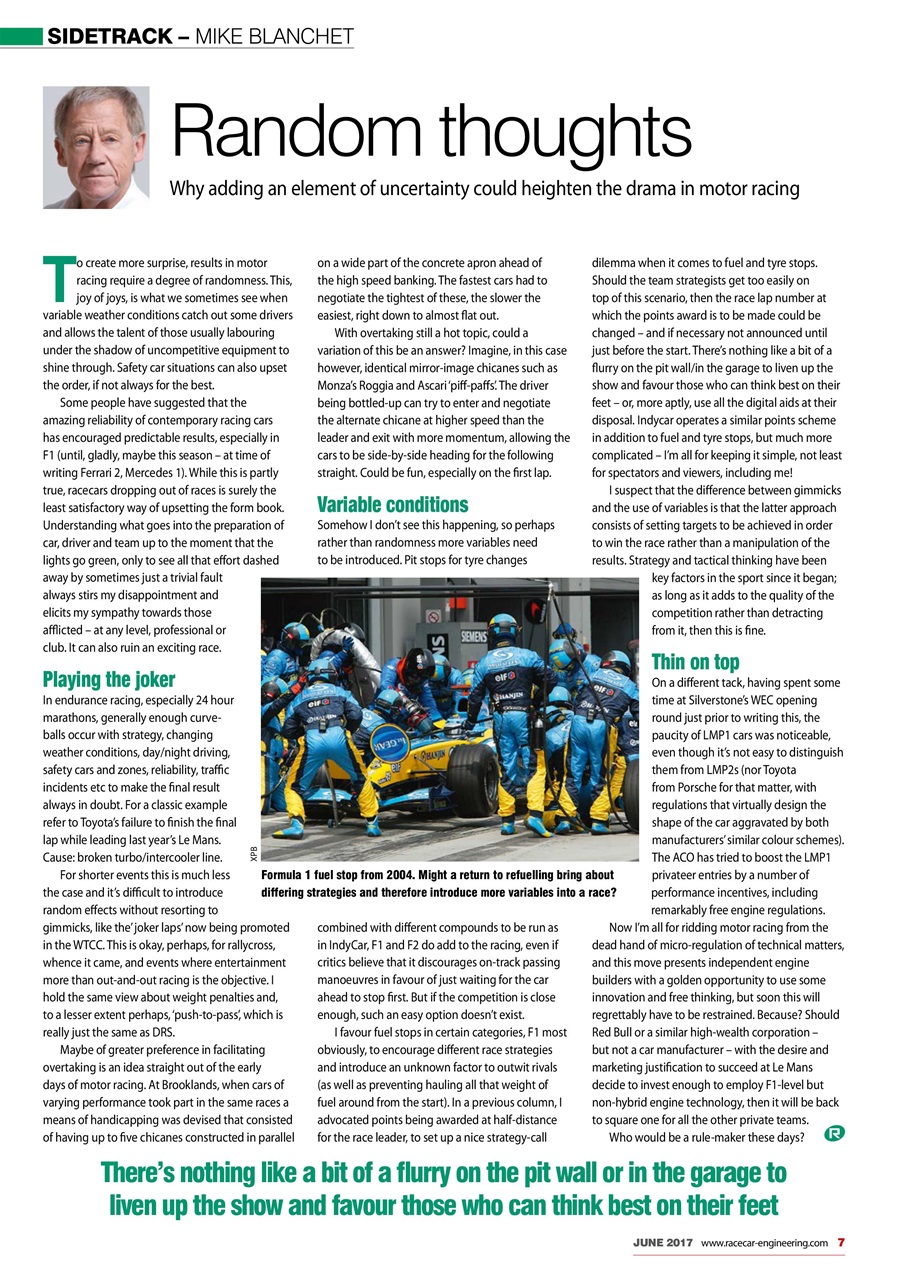 Racecar Engineering Preview Pages