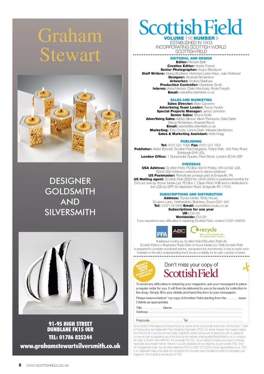 Scottish Field Preview Pages