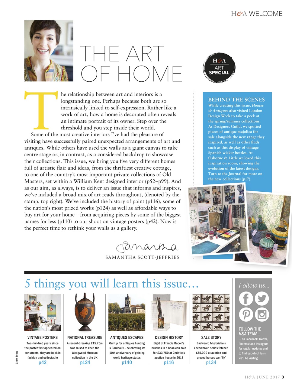 Homes & Antiques Magazine Preview Pages