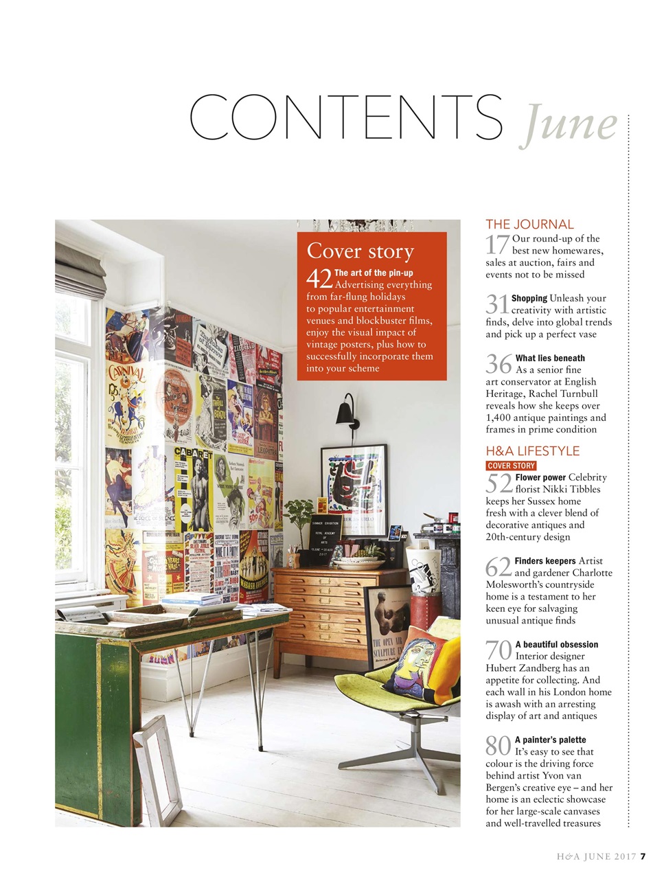 Homes & Antiques Magazine Preview Pages