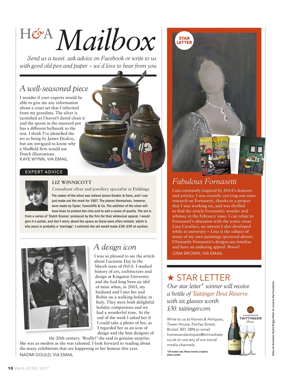 Homes & Antiques Magazine Preview Pages