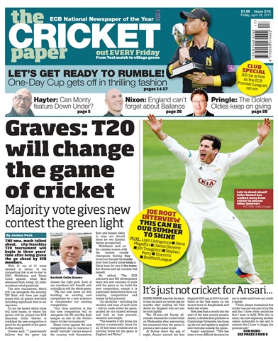 The Cricket Paper issue 28th April 2017