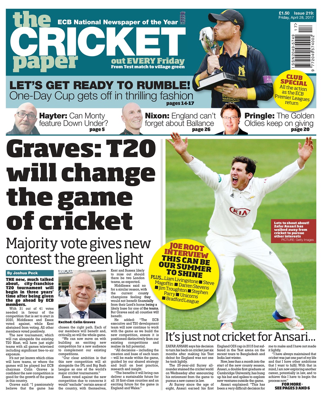 The Cricket Paper Preview Pages