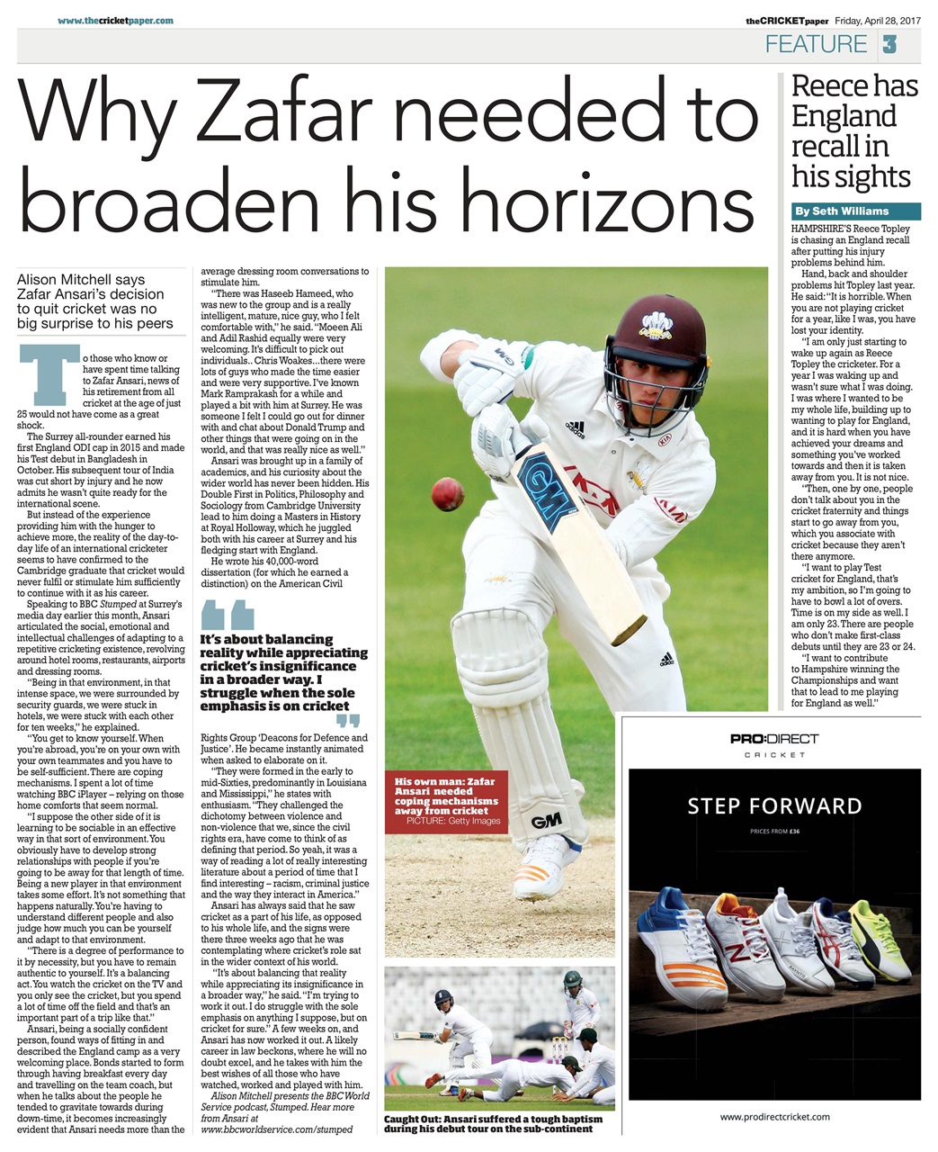 The Cricket Paper Preview Pages