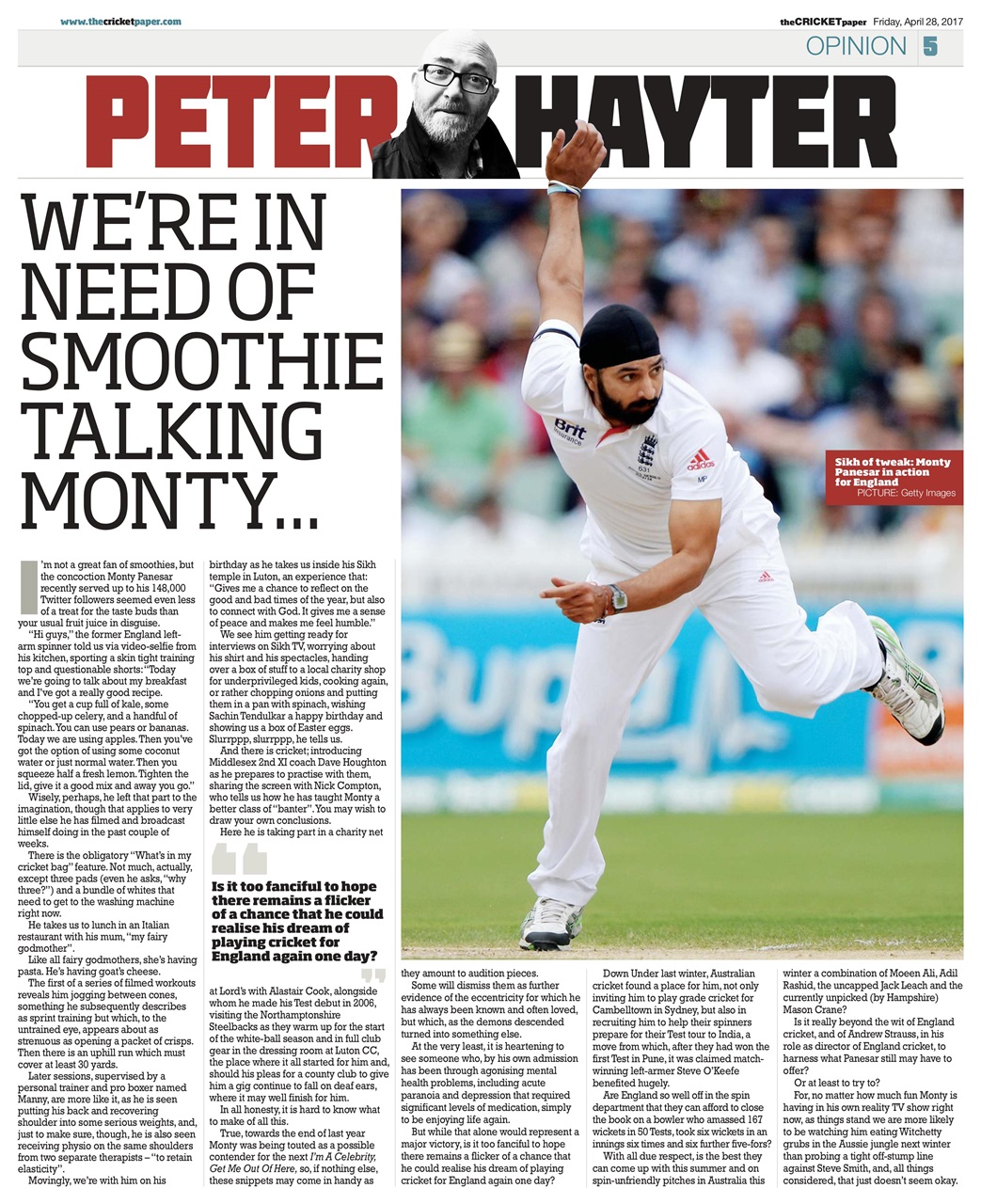 The Cricket Paper Preview Pages