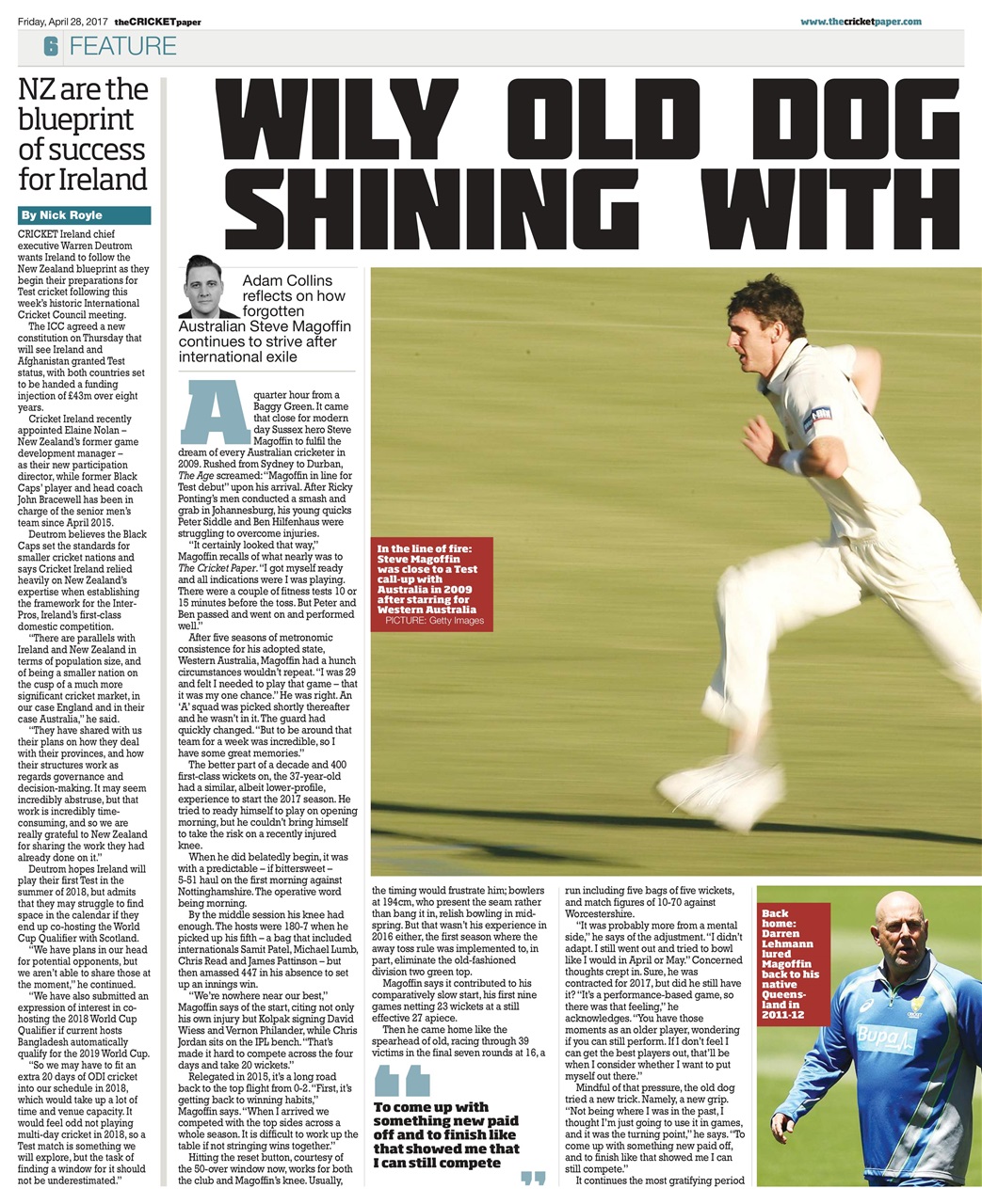 The Cricket Paper Preview Pages
