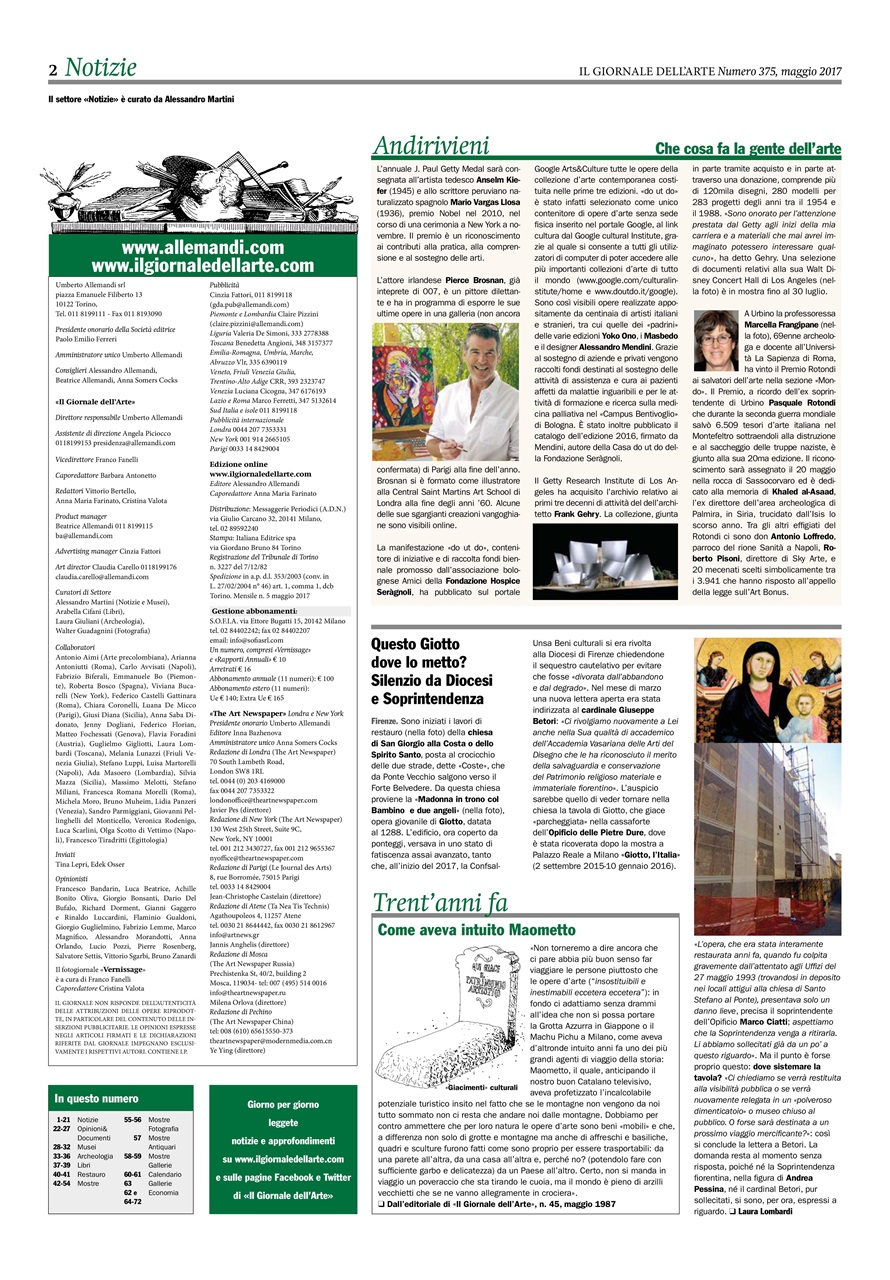 Il Giornale Dell’Arte Preview Pages