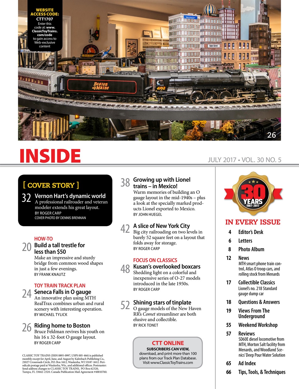 Classic Toy Trains Preview Pages