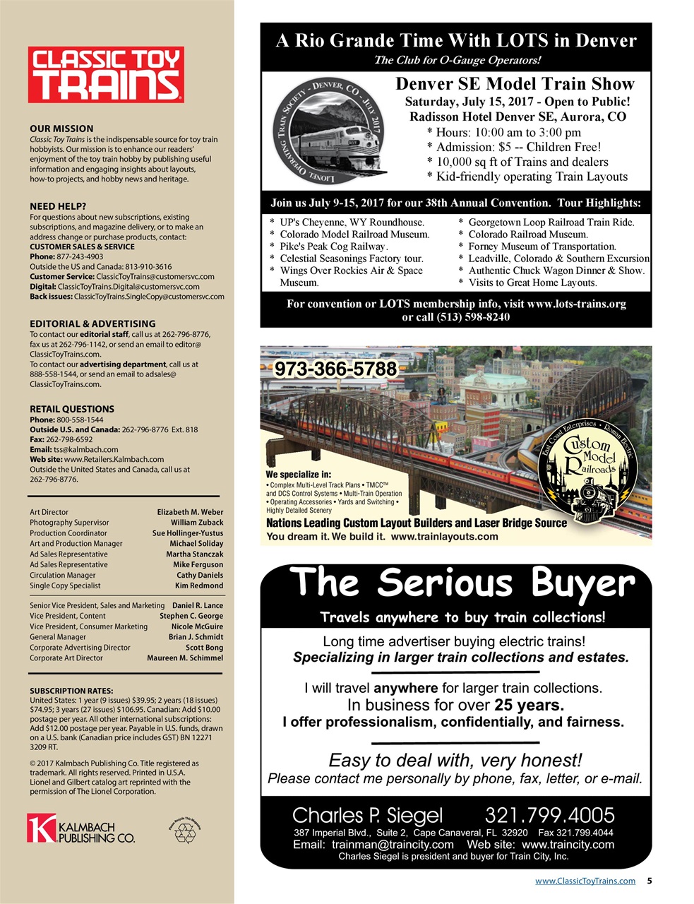 Classic Toy Trains Preview Pages