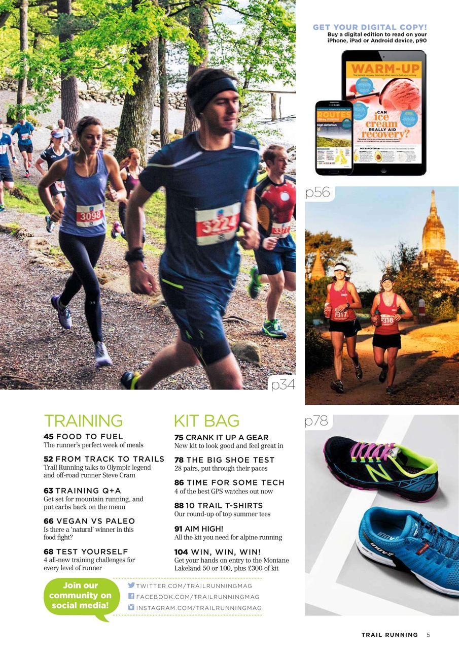 Trail Running Preview Pages