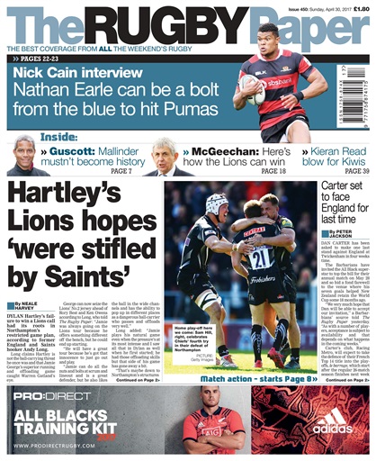 The Rugby Paper Magazine 30th April 2017 Back Issue