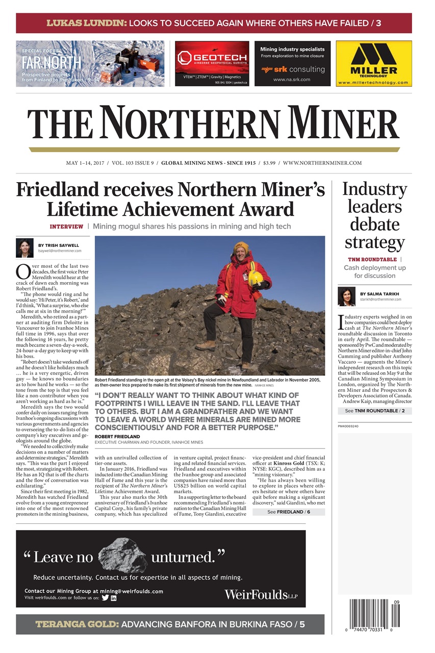 The Northern Miner Preview Pages
