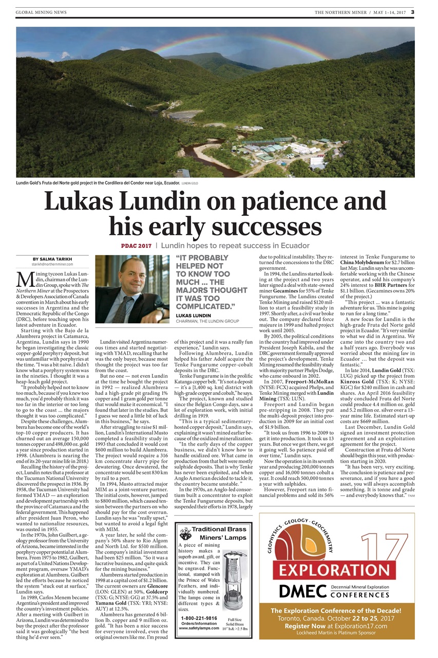 The Northern Miner Preview Pages