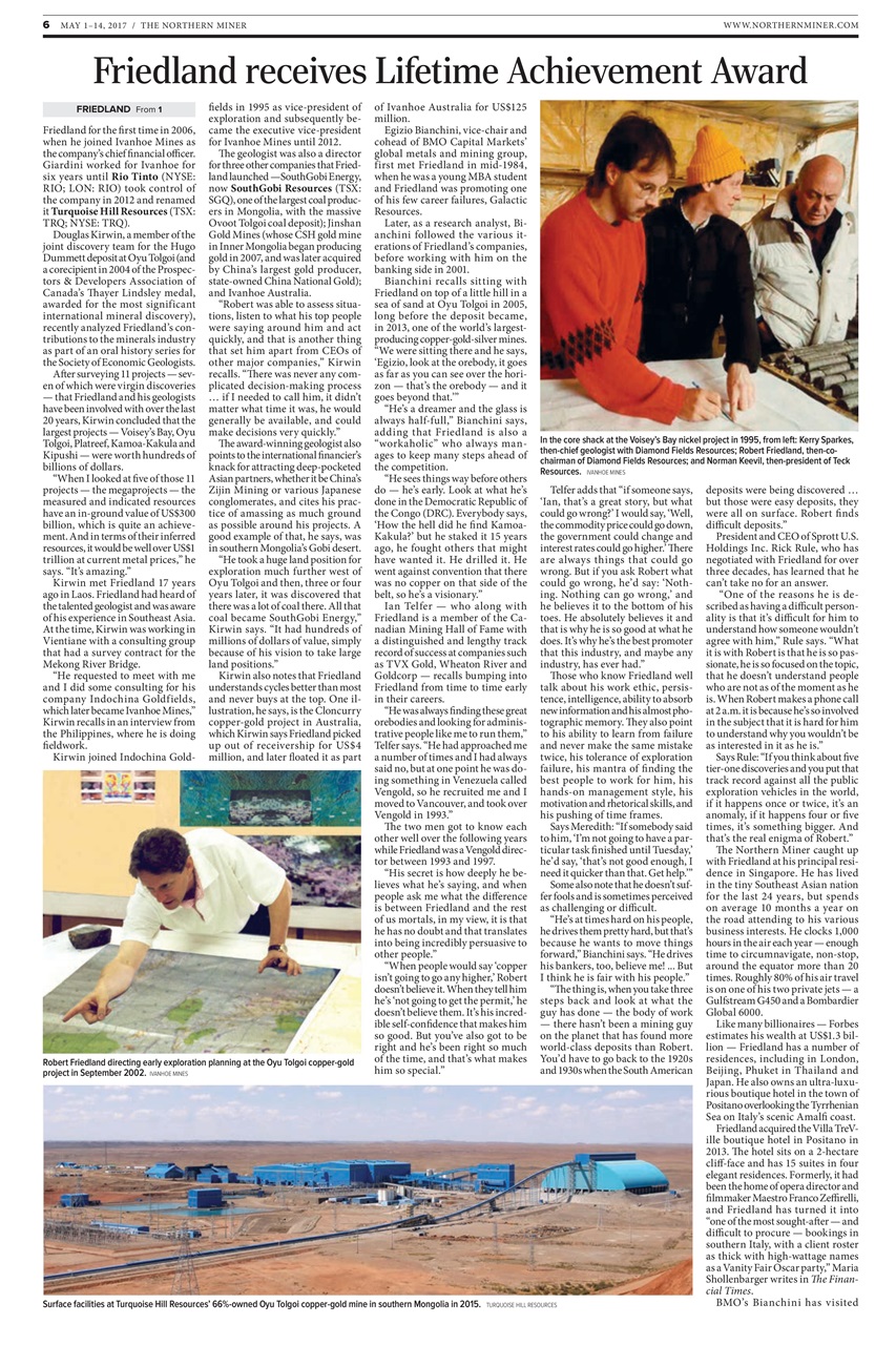 The Northern Miner Preview Pages