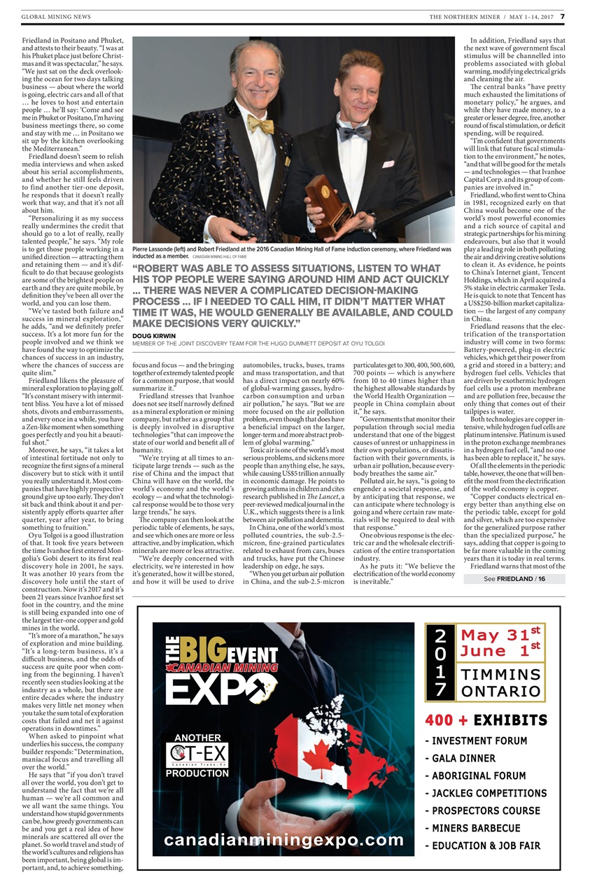 The Northern Miner Preview Pages