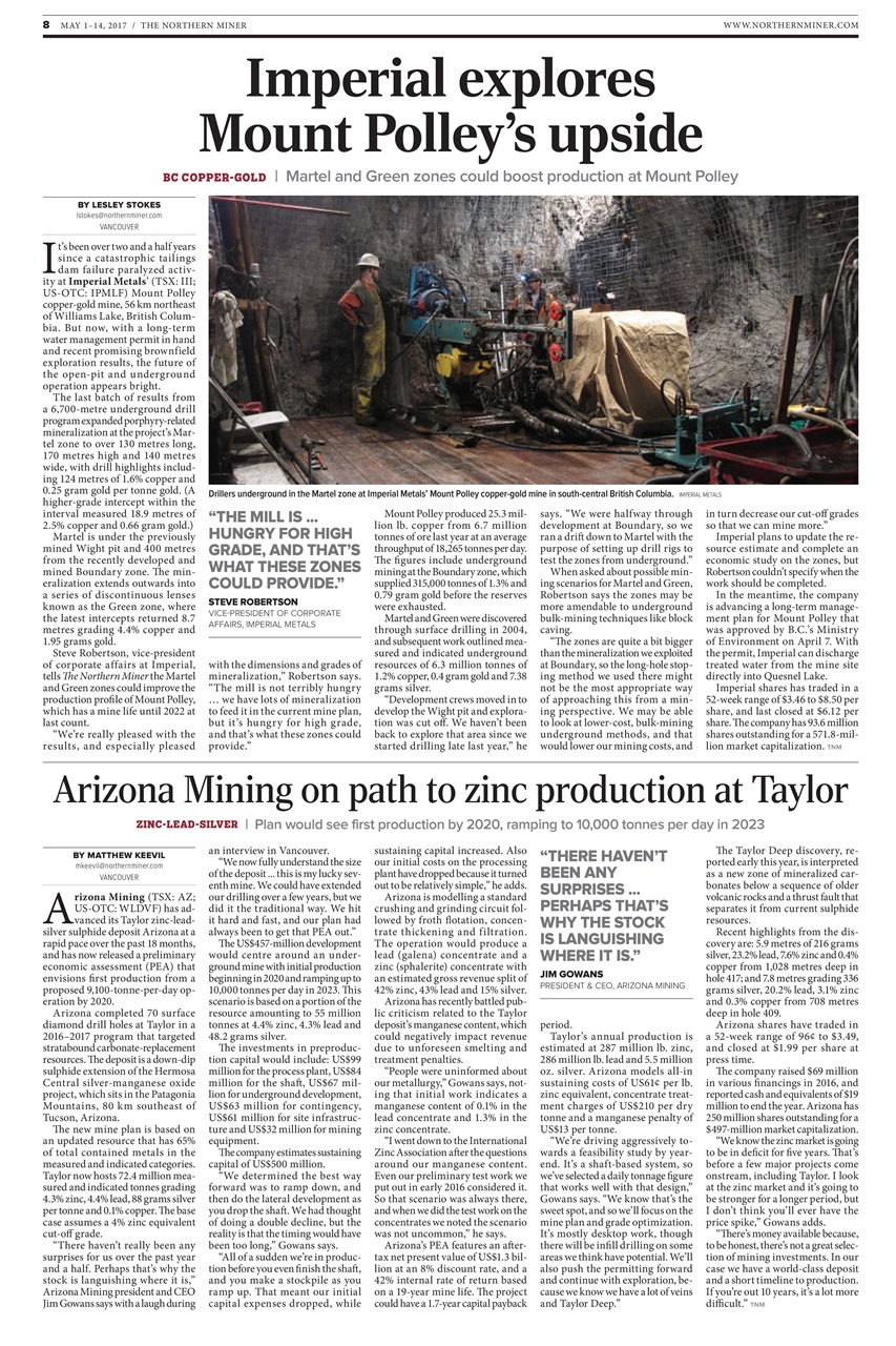 The Northern Miner Preview Pages