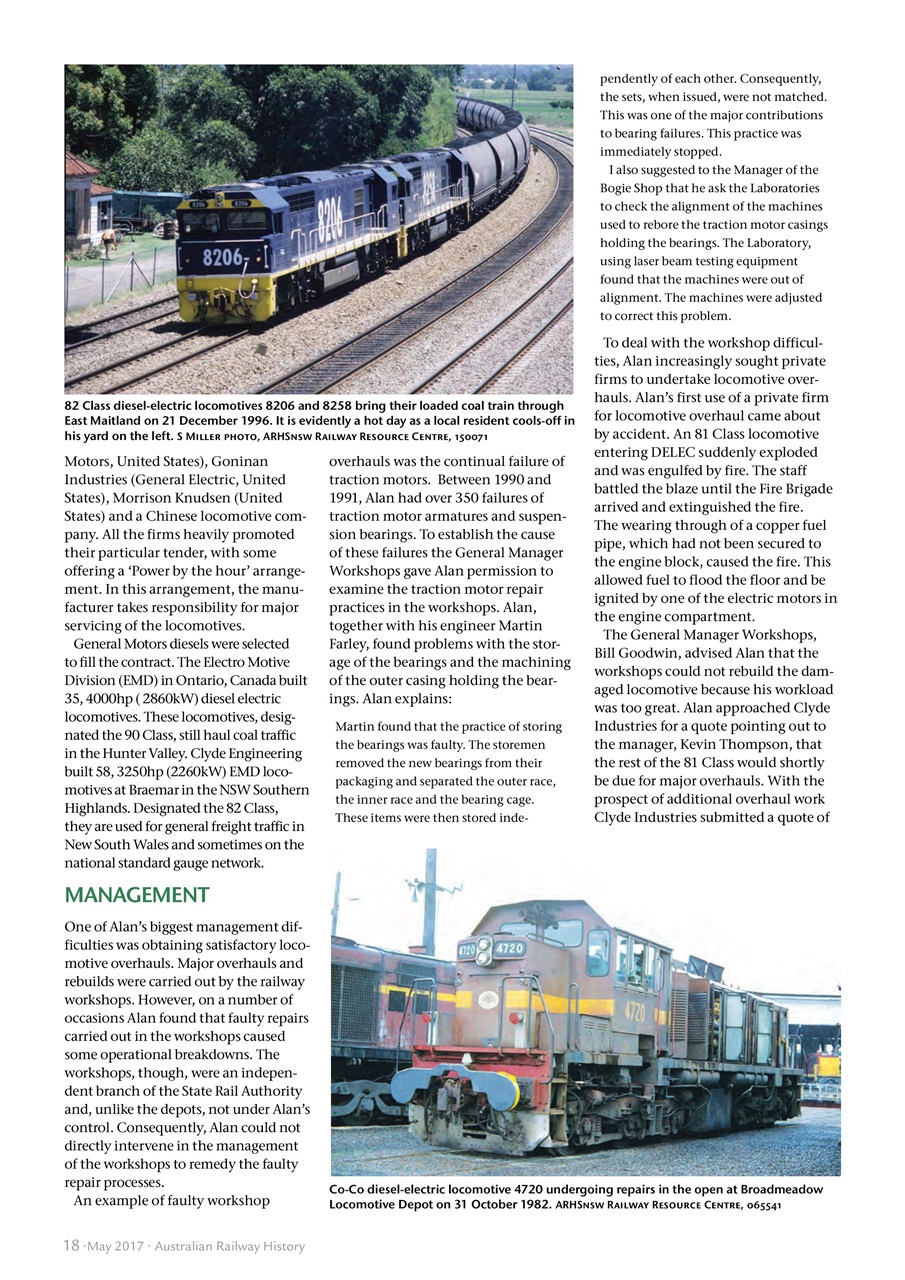 Australian Railway History Preview Pages