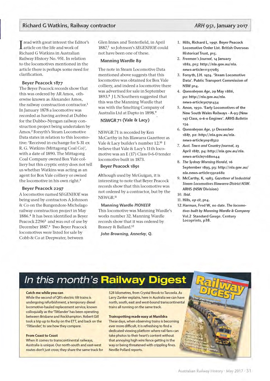 Australian Railway History Preview Pages