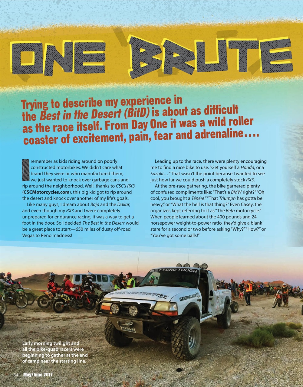 Adventure Motorcycle Preview Pages