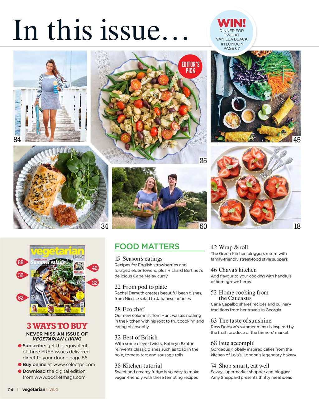 Vegetarian Living Preview Pages