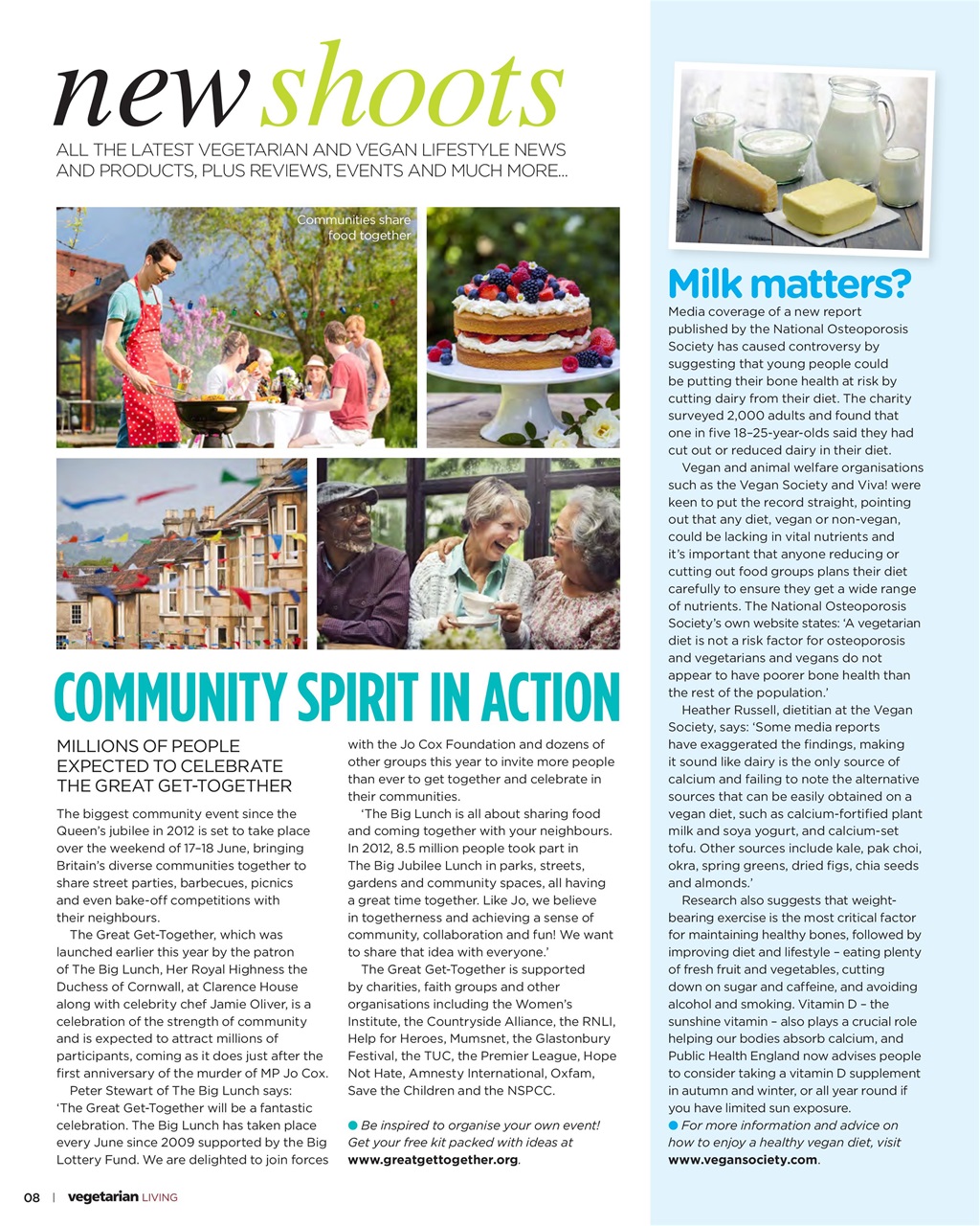 Vegetarian Living Preview Pages