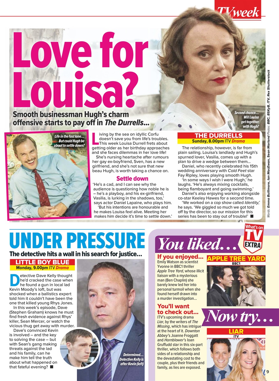 What's on TV Preview Pages