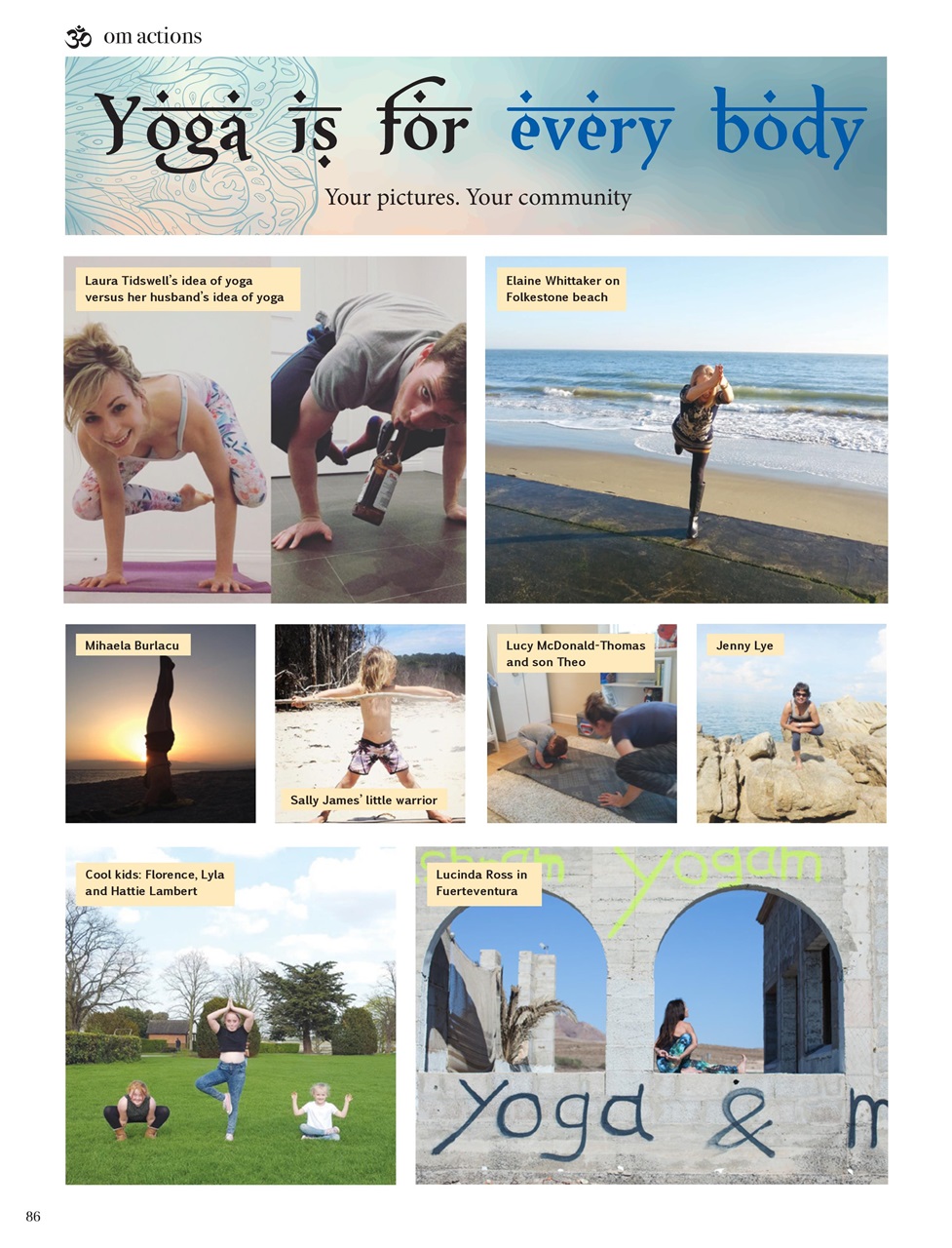 OM Yoga Magazine Preview Pages