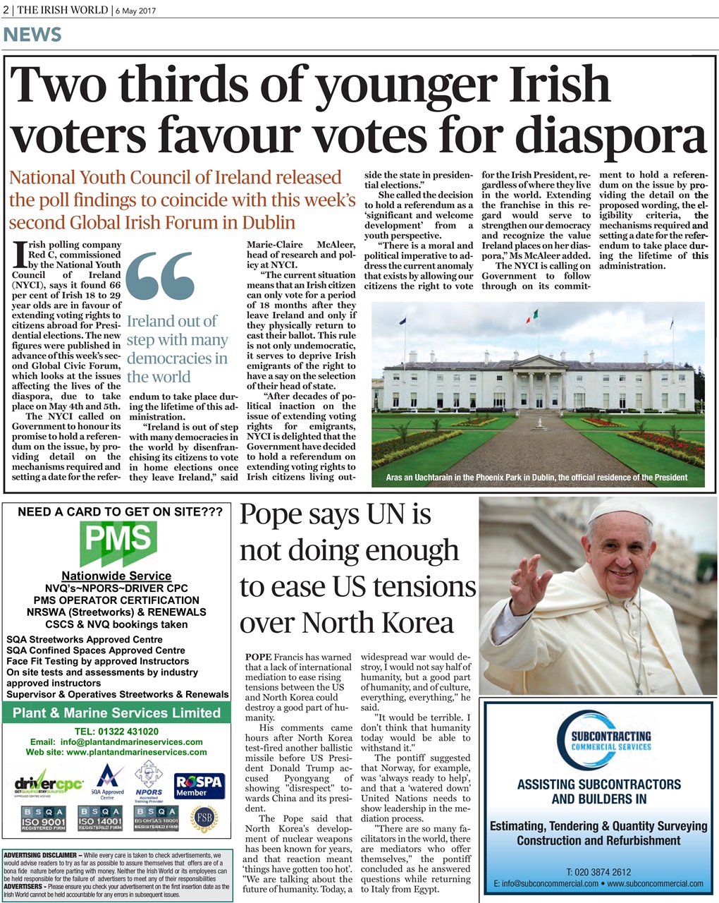 Irish World Preview Pages