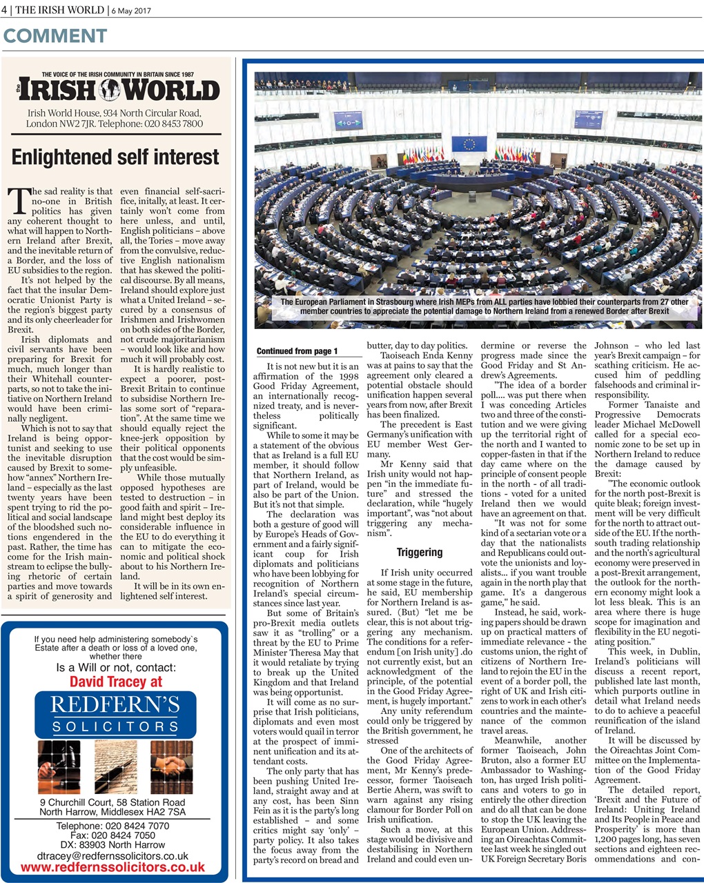 Irish World Preview Pages