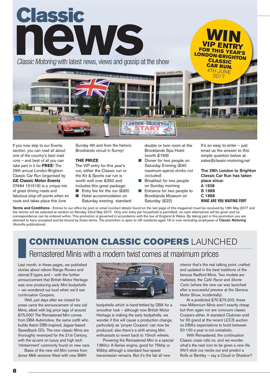 Classic Motoring Preview Pages