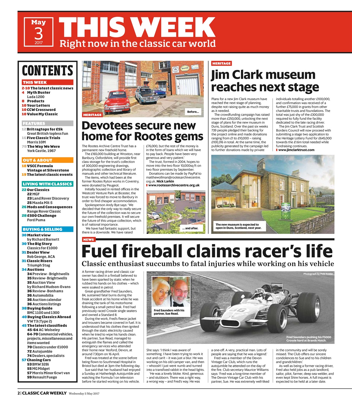 Classic Car Weekly Preview Pages