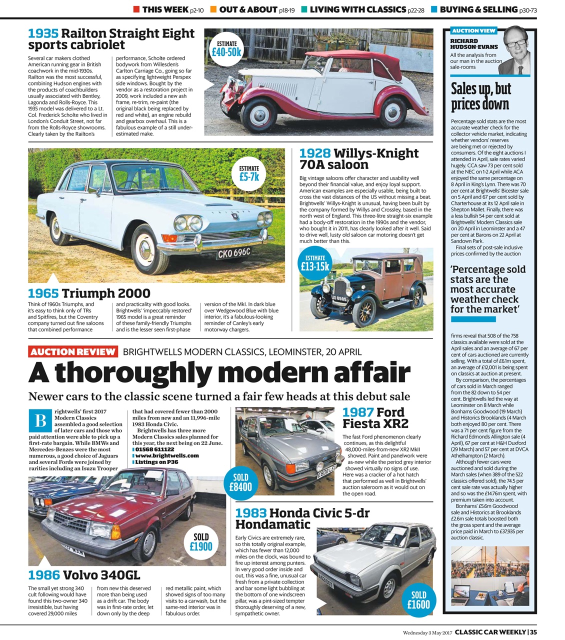Classic Car Weekly Preview Pages