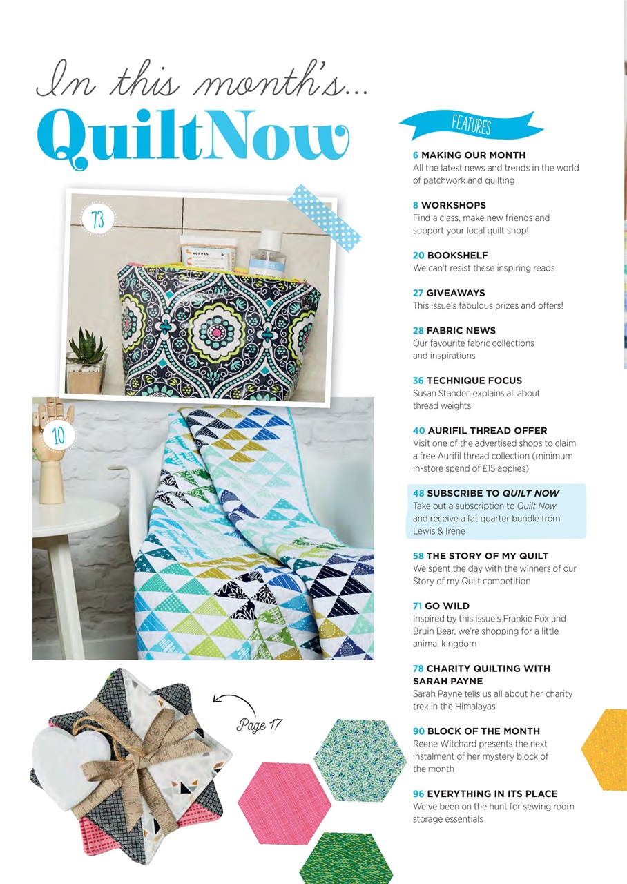 Quilt Now Preview Pages