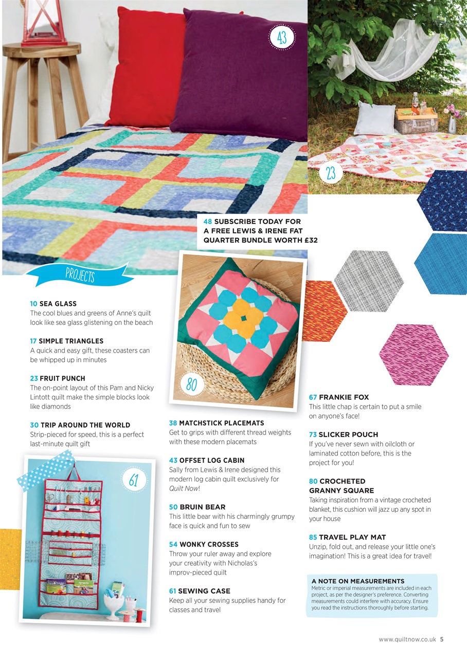 Quilt Now Preview Pages