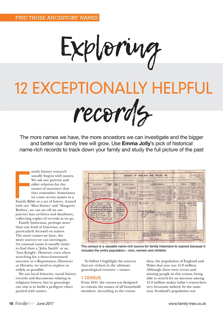 Family Tree Preview Pages