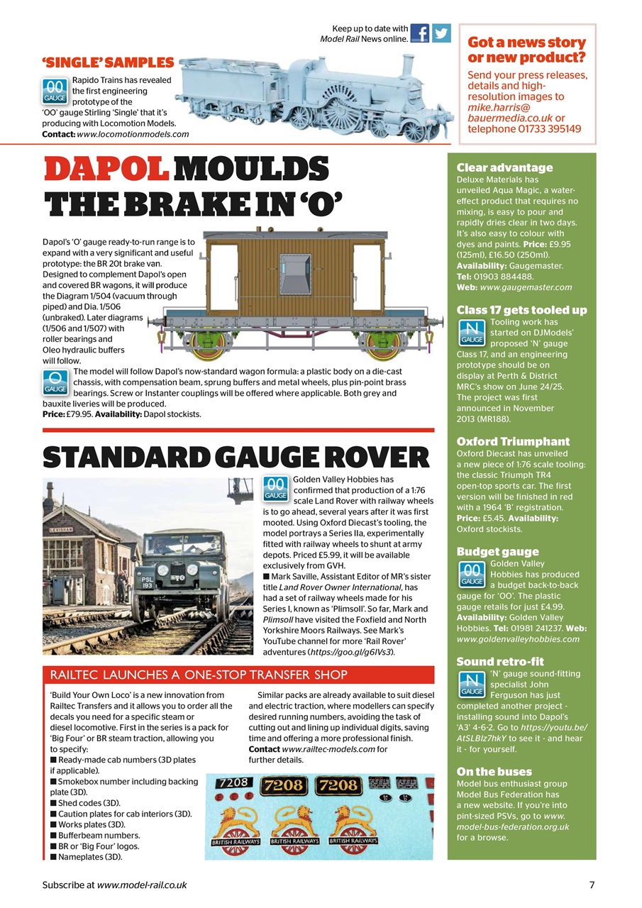 Model Rail Preview Pages