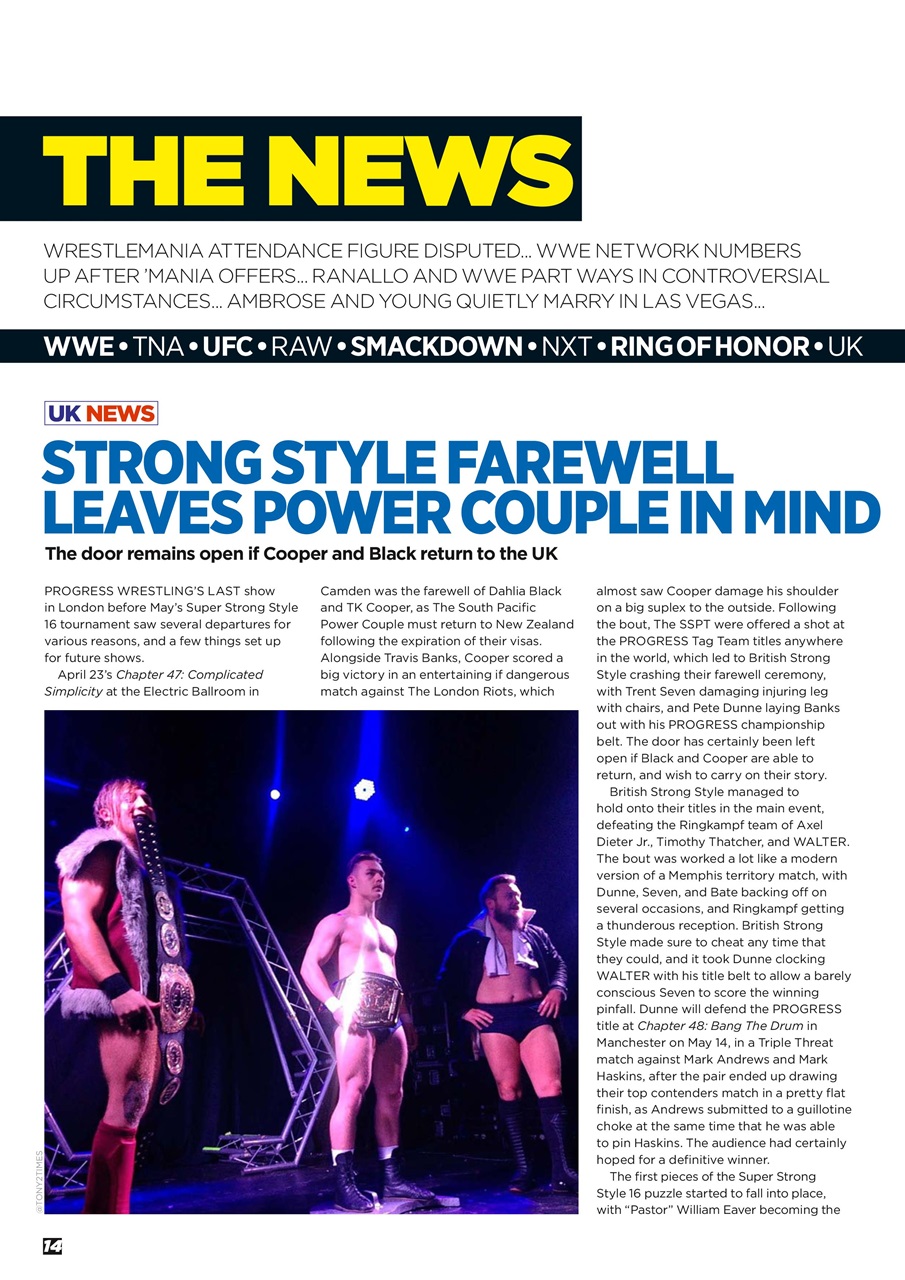 Wrestletalk Magazine Preview Pages