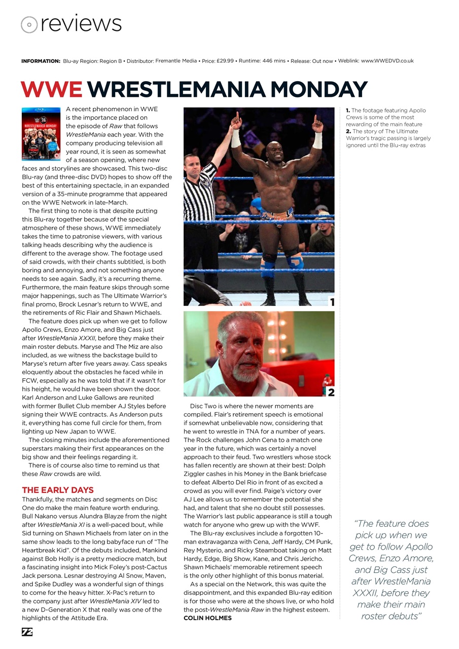 Wrestletalk Magazine Preview Pages