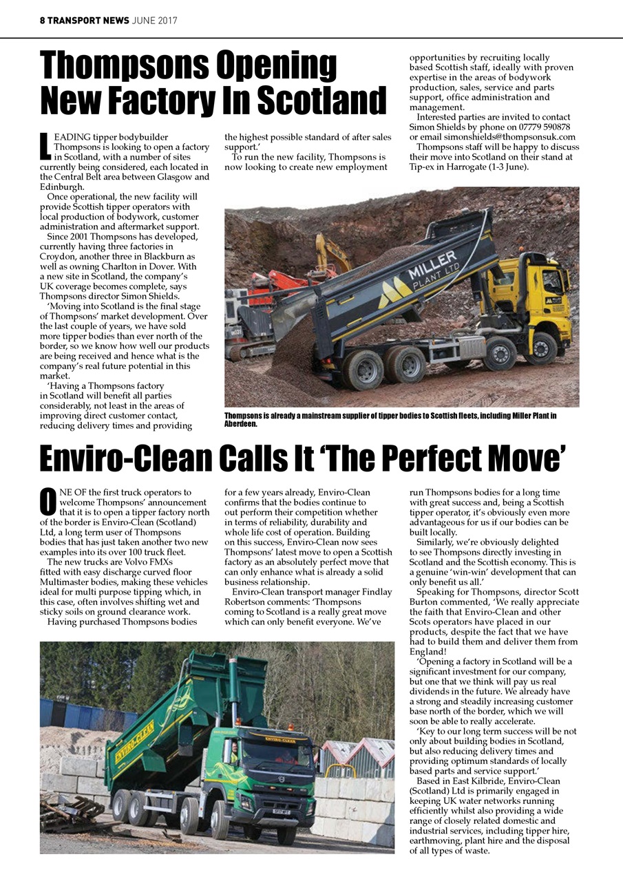 Transport News Preview Pages