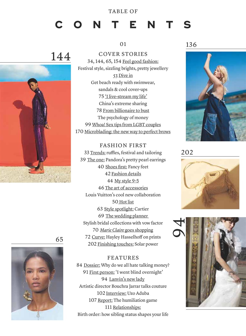 Marie Claire Preview Pages