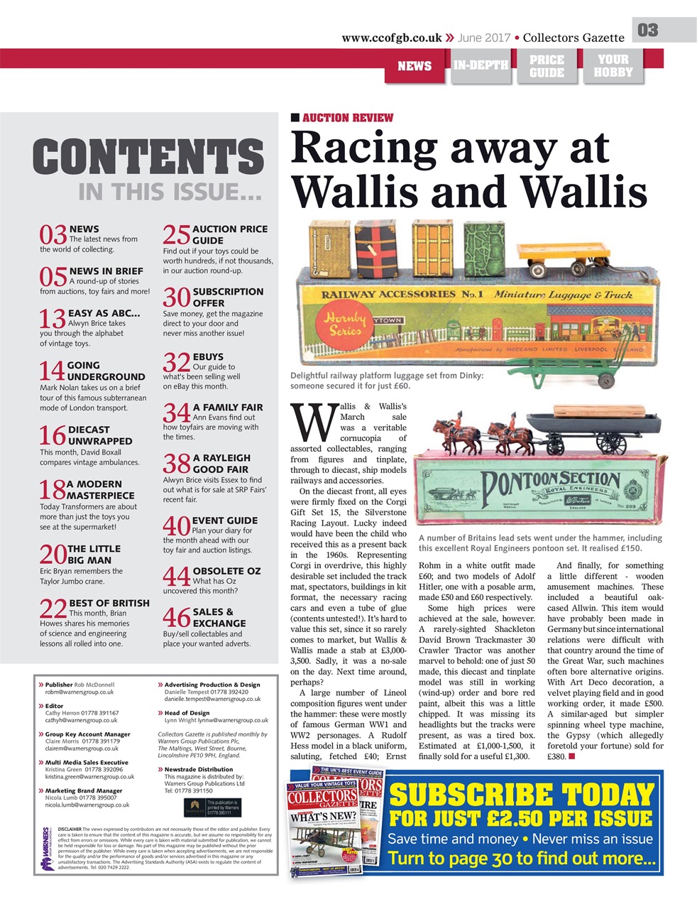 Collectors Gazette Preview Pages