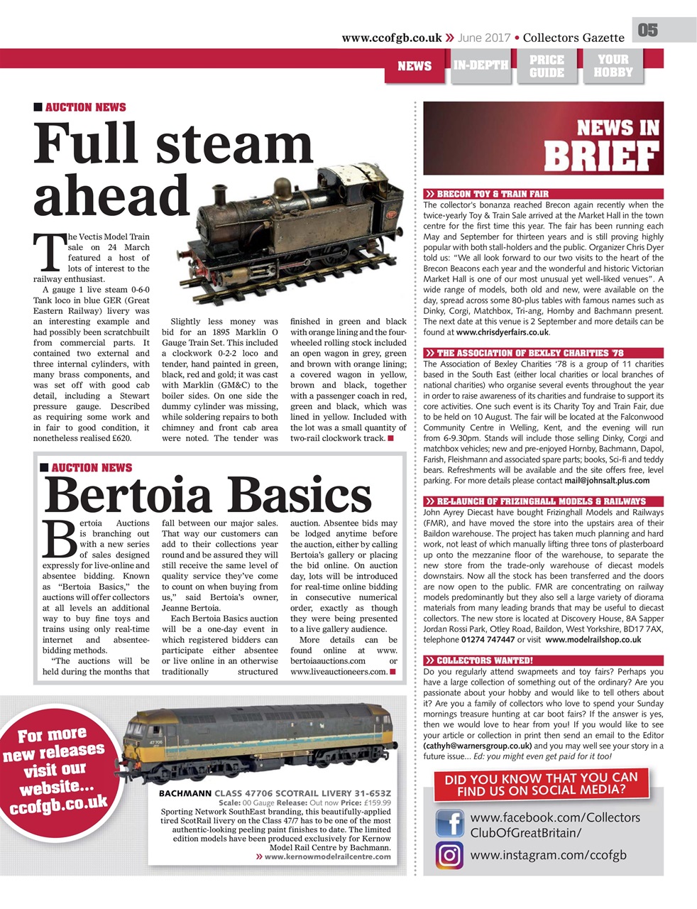 Collectors Gazette Preview Pages