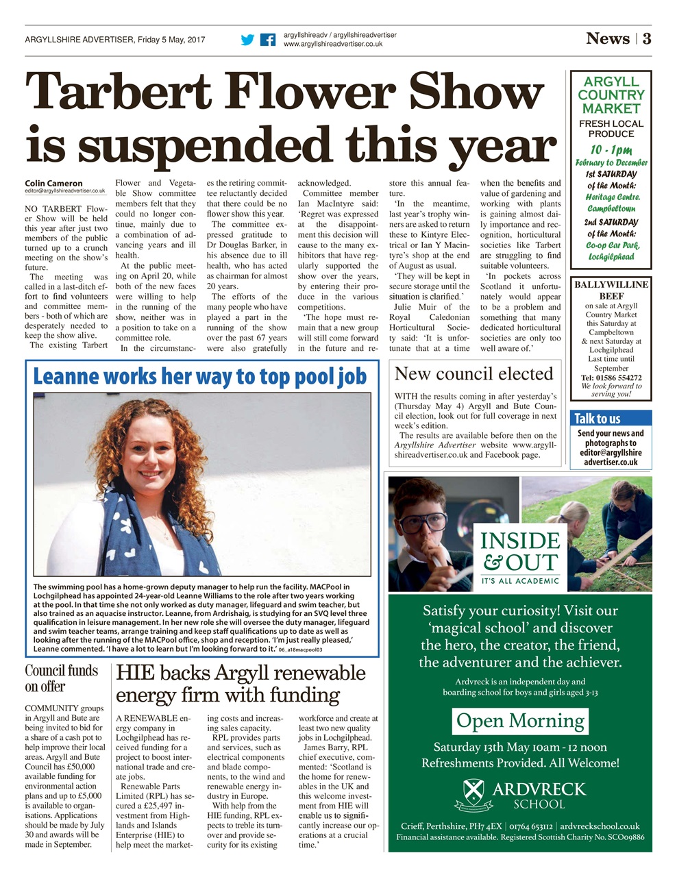 Argyllshire Advertiser Preview Pages