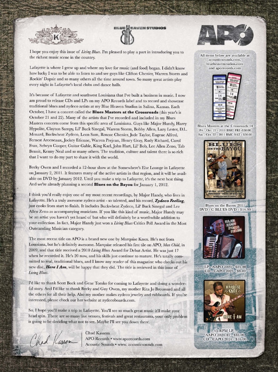 Living Blues Preview Pages